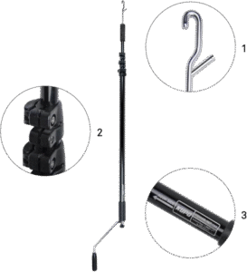KUPO KCP-206 Telescopic Operating Pole ( 1.9~6.4M)