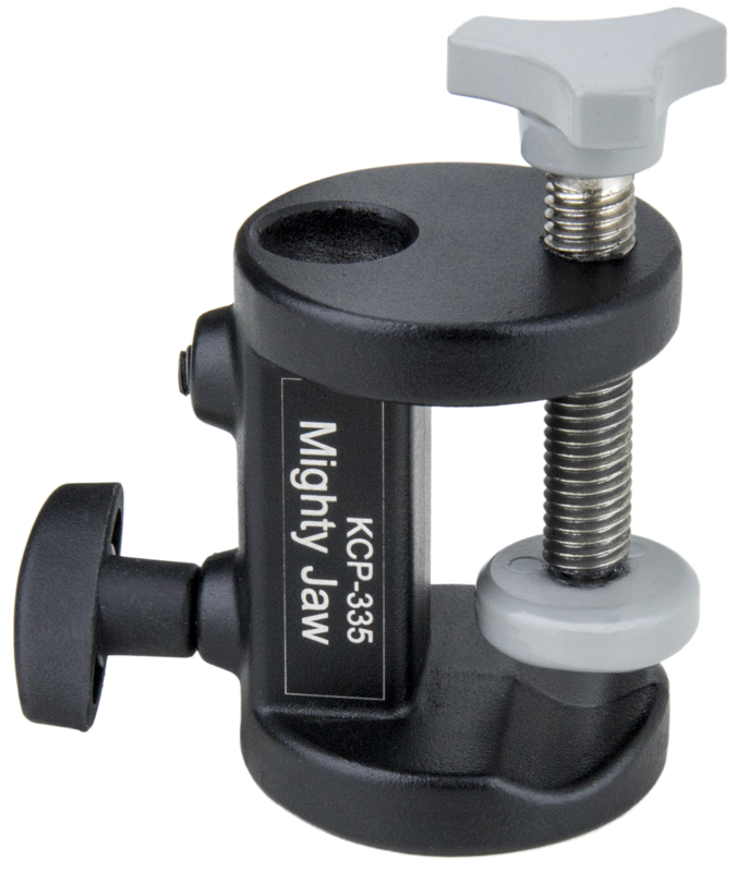 An ideal mini clamp which can be used in a variety of ways in the studio or on location.
