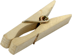 KUPO KCP-347 Wood C47 Spring-Type Clothspins (50 Pcs Per Bag)