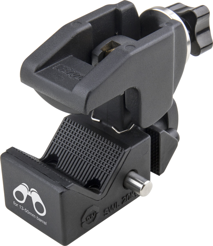 Ideal mounting solution for keeping your binocular in place on any tripod head or fluid head.