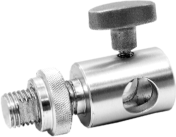 Lightweight aluminum 5/8” Female Socket Adapter.