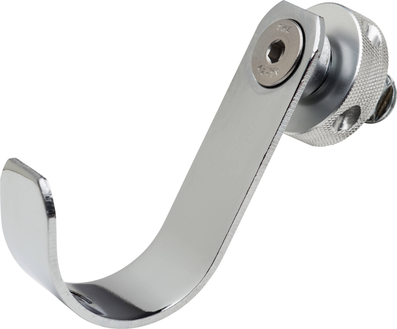 A hardened steel accessory that is perfect for hanging strobe packs.