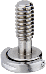 KUPO KS-184 Stainless Steel Flat Head Shaft D Ring 1/4" Screws(21mm)