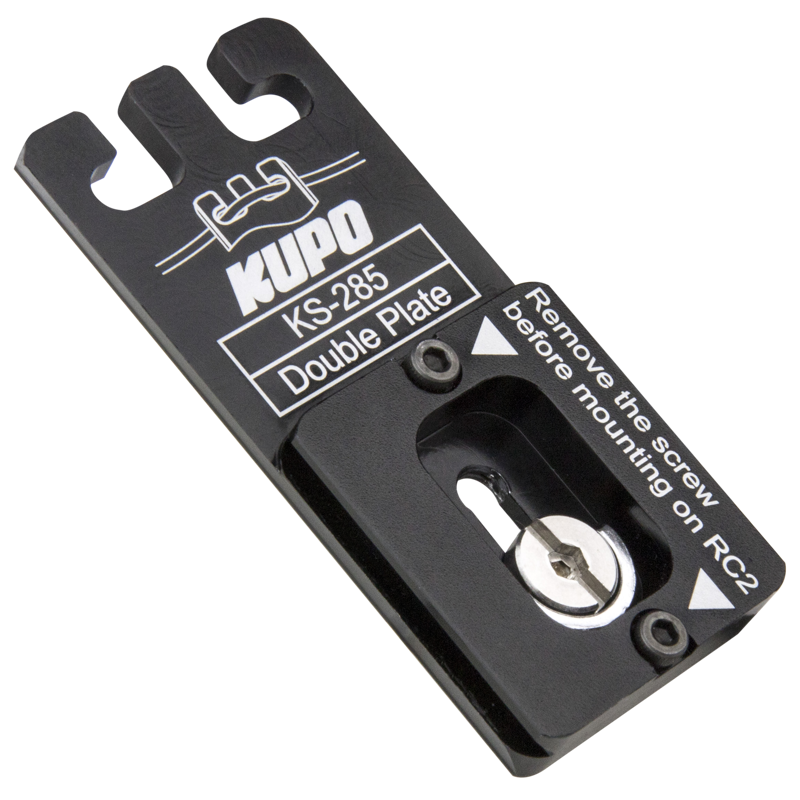 KUPO KS-285 Double Plate( Quick Release Plate For Arca-Swiss & Rc2 )