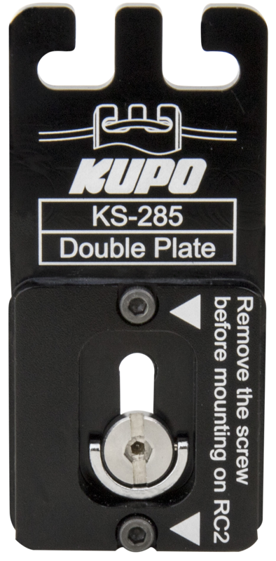 KUPO KS-285 Double Plate( Quick Release Plate For Arca-Swiss & Rc2 )