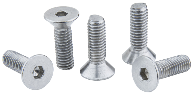 KUPO KS-293 3/8"-16Unc X 1-1/4" Stainless Hex Flat Head Screw Set (5Pcs)