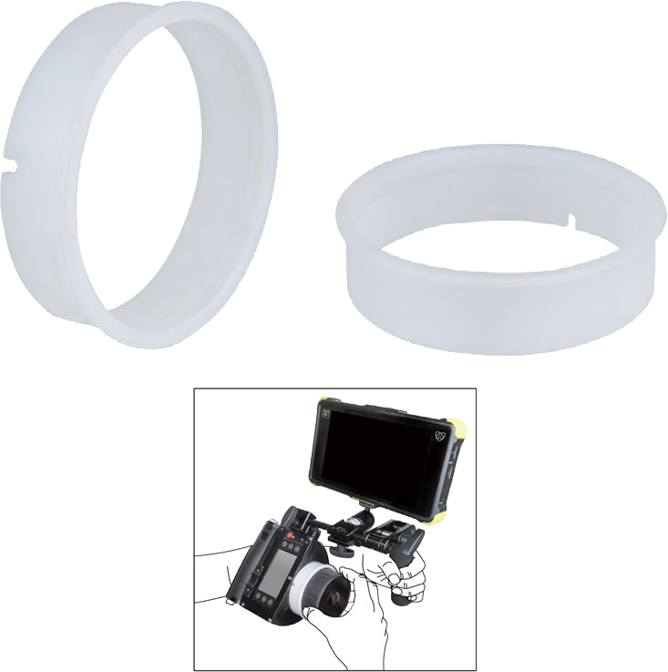 KUPO KS-708 Plain White Focus Ring For Wcu4
