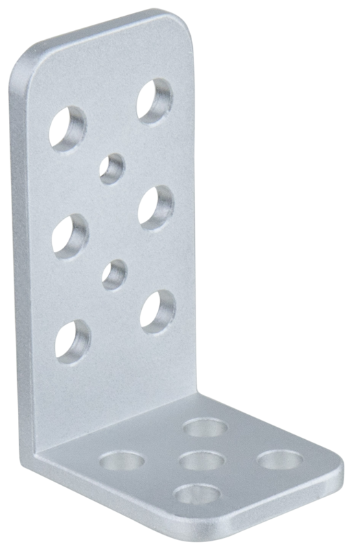 KUPO KS-2439L Mini L-Cheese-Plate 2.4"(6cm)X 3.9"(10cm) w/ 3/8" & 1/4" Hole