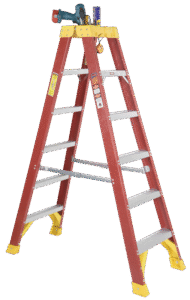 KUPO KFL-T6 Fiberglass ladder Double Sided  (180cm)