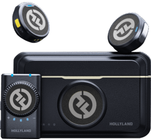HOLLYLAND Lark M2 Camera - Wireless Lavalier Microphone (Duo,ShineCharcoal)