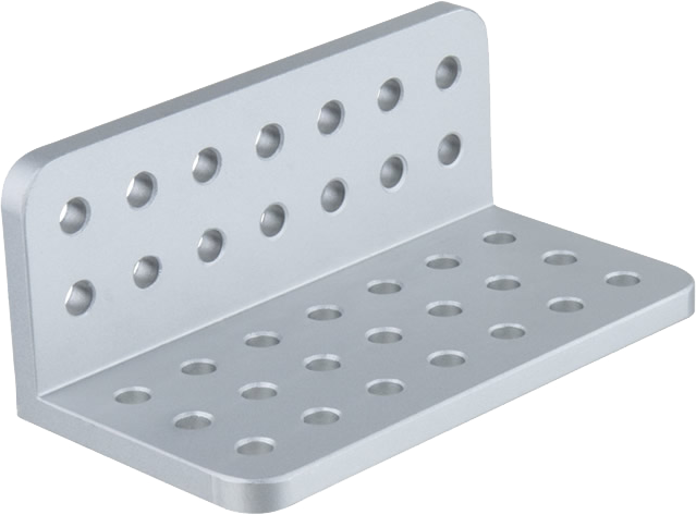KUPO KS-3139L Midi L-Cheese-Plate 3.1"(8cm)X 3.9"(10cm) w/ 3/8" & 1/4" Hole