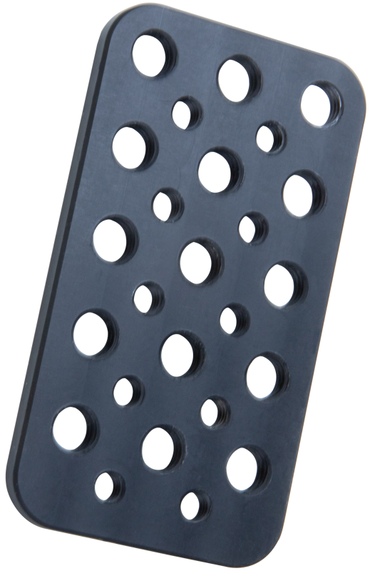 KUPO KS-3922 Mini Mounting Plate With 3/8"&1/4" Holes 3.97"(10cm)*2.2"(5.6cm)