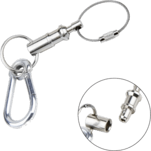 KUPO KS-702 *Quick Release Safetypin With Key Chain & Spring Hook