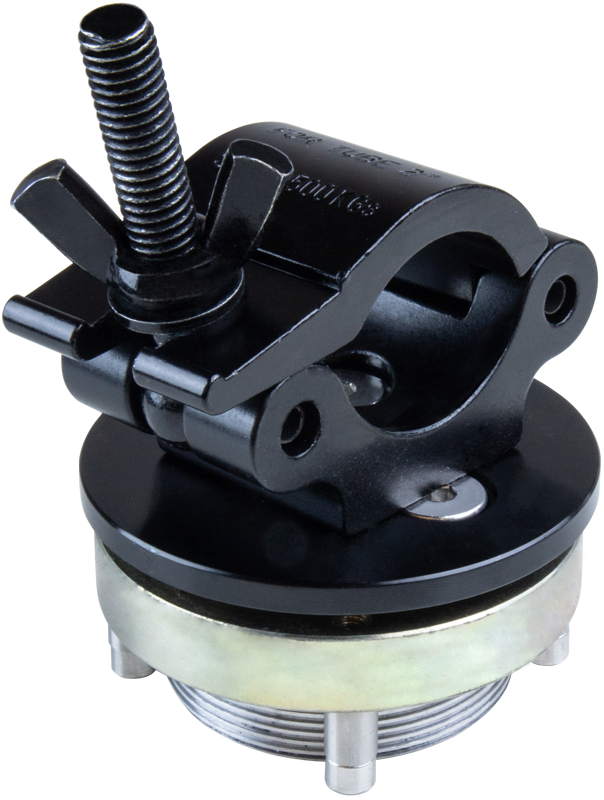 KUPO KS-696 Mitchell Mount With 2" Coupler Collar Castle & Nut