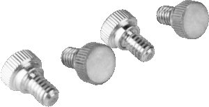 KUPO KS-363 1/4"-20*10mm Steel Thumb Screw, Knurled Head (Set of 4)