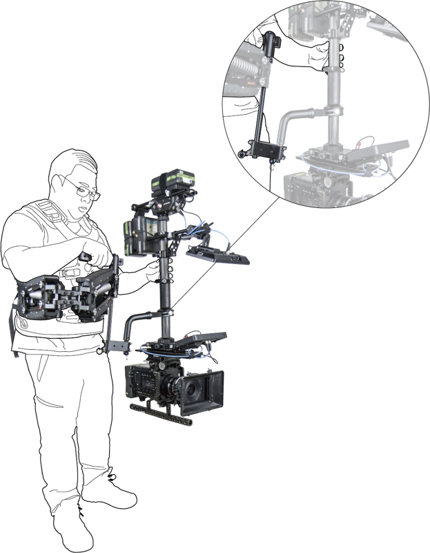 KUPO KS-262 Steadicam High/Low Mode Bracket Set