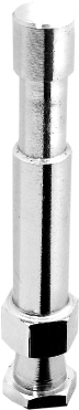 Solid steel 1/2”(12.7mm) Snap in pin works with gobo head or fixture with 1/2” receiver.