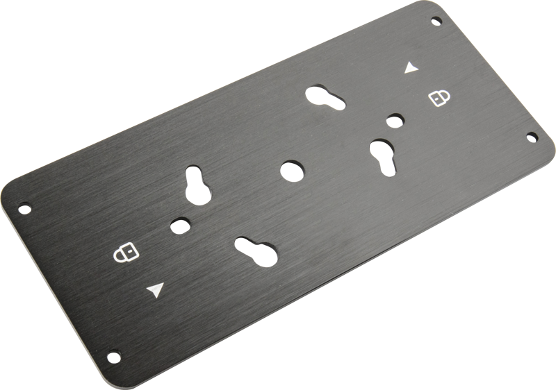 This ingenious engineered plate is made with lightweight and durable aluminum and is designed for attaching the back of the lighting fixture.