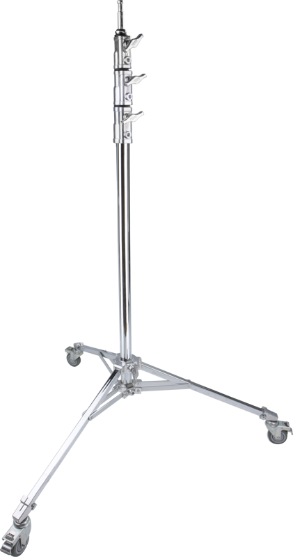 Constructed from chrome plated steel.