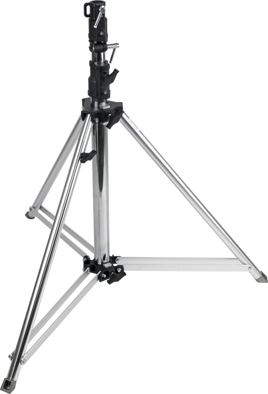 Constructed from chrome plated steel.