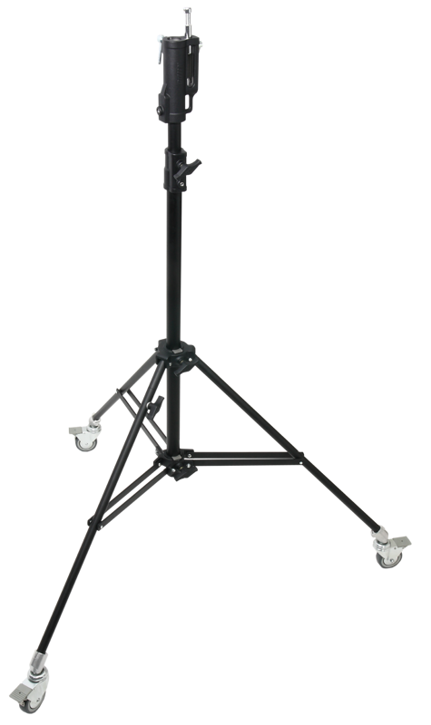 Black powder coated steel with KC-080R caster