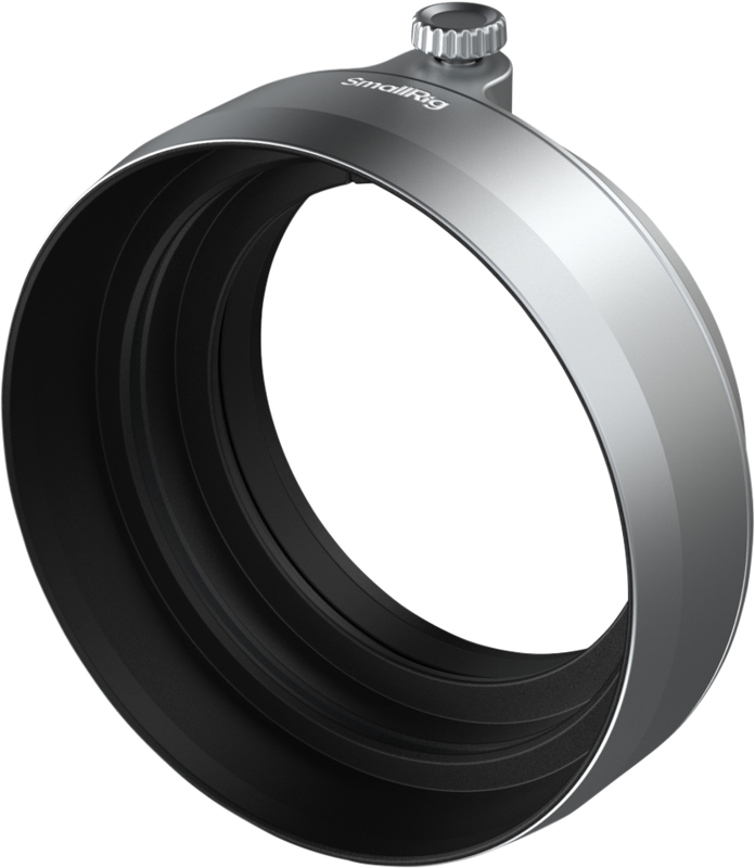 Designed to protect your camera lens from stray light that can compromise image quality. It securely attaches to the front of the lens with a thumbscrew