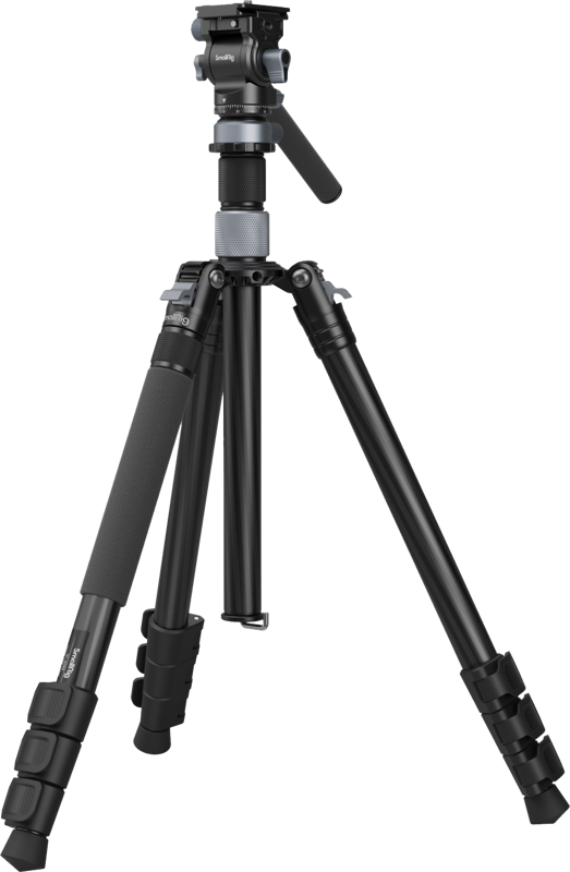 Specially designed for travel video-photography. It features reverse-folding carbon fiber legs to be folded down to 41cm and a center column to increase hight.