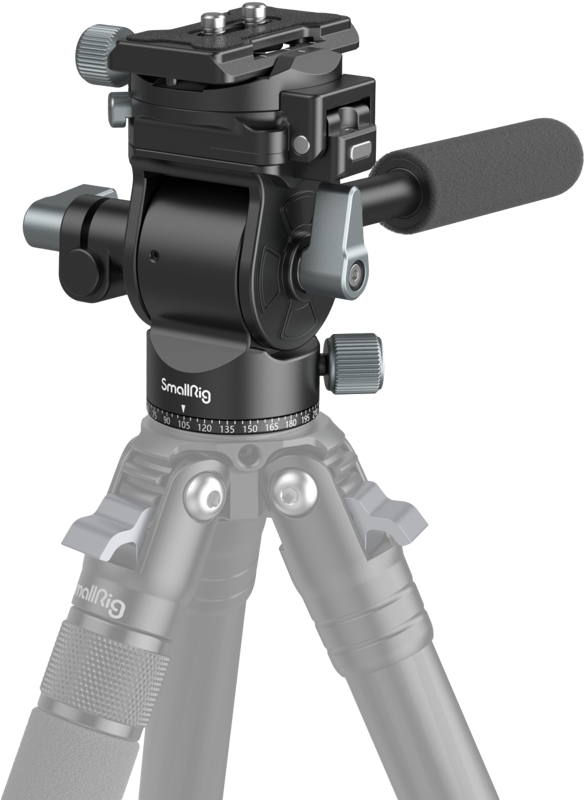 Specially designed for video shooting. It enables a quick switch between horizontal and vertical shooting and the mounting direction of the quick release plate