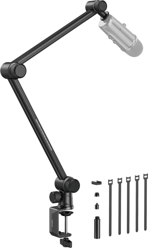 Composed of a microphone boom arm mount