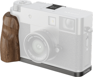 SMALLRIG 5394 L-Shaped Mount Plate with Wooden Handle for FUJIFILM X half Charcoal Silver
