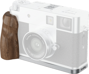 SMALLRIG 5223 L-Shaped Mount Plate with Wooden Handle for FUJIFILM X half Silver