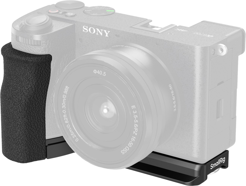 Designed to provide a more comfortable and secure grip for seamless camera control. Crafted with the same texture and color as the Sony Alpha 6700