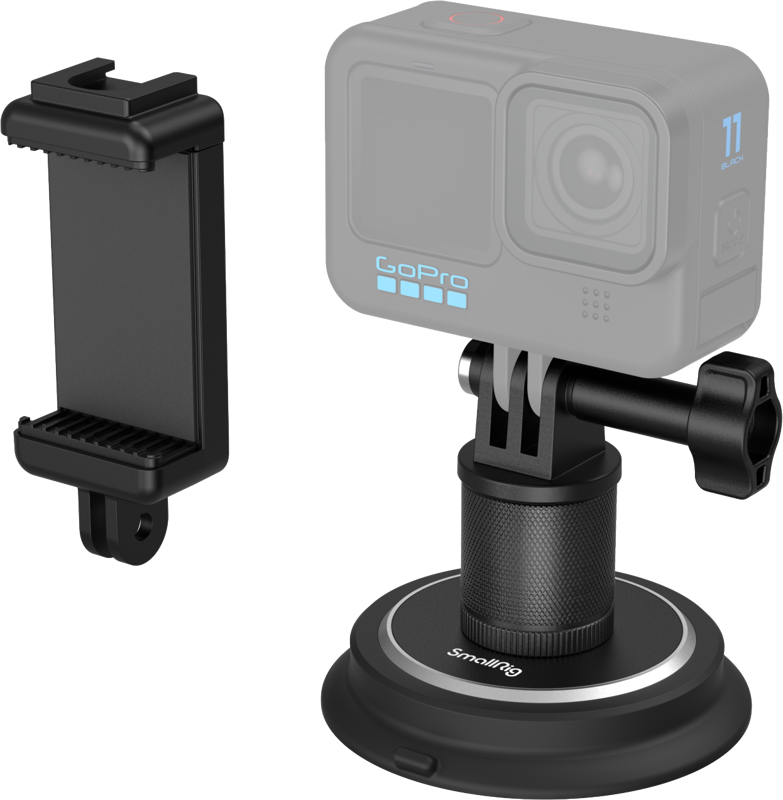 Designed for action camera car shooting users. The special magnetic silicone all-in-one suction cup