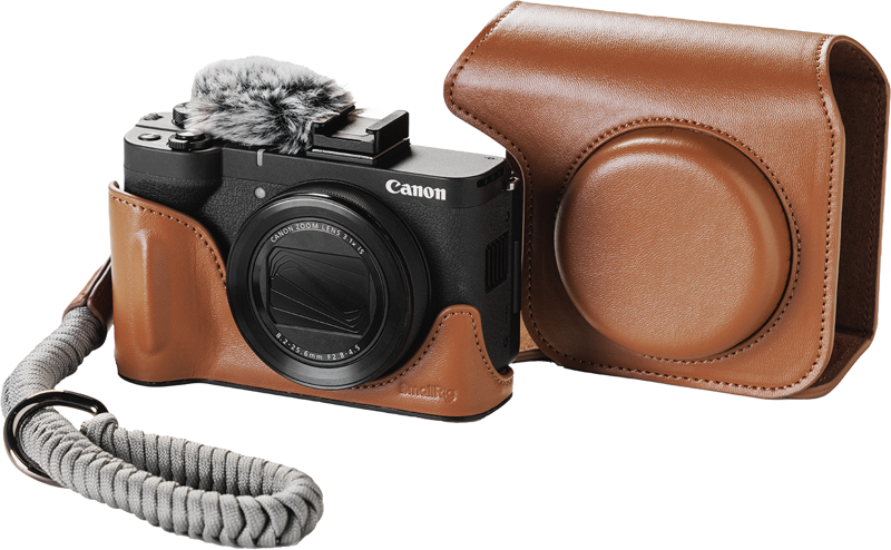 Combines both protection and style for Canon PowerShot V1. This custom-fit case features a trendy and vibrant design