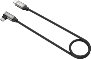SMALLRIG 5076 USB-C Data Cable (Straight to Angled, 60cm (40Gbps + 240W + 8K)