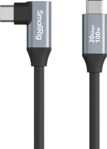 SMALLRIG 4791 USB-C (Straight) to USB-C (Angled) Data Cable 60cm