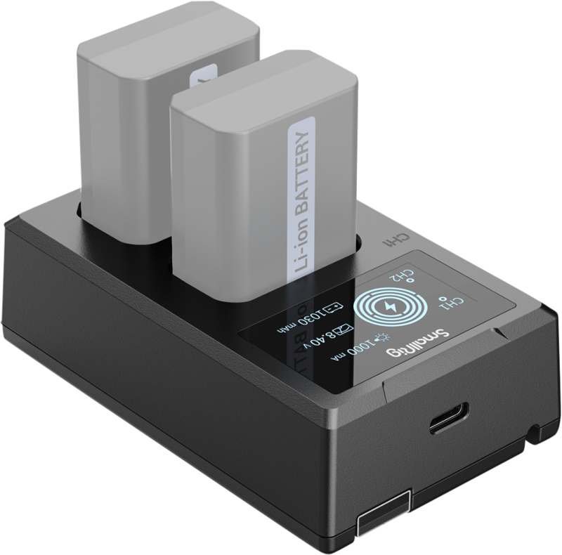 The charger adopts a double-slot design