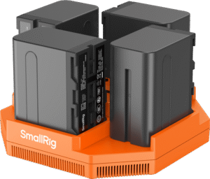 SMALLRIG 4834 NP-F970 4-Channel Camera Battery Charger & 4-Battery Kit