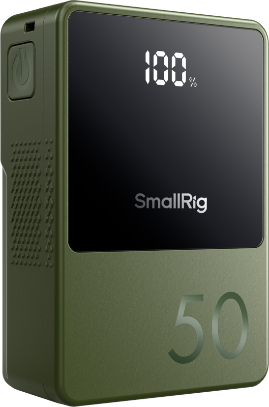 A compact V-mount battery featuring a highly integrated design that effectively reduces the battery's overall size