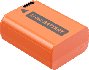 SMALLRIG 4965 NP-FW50 USB-C Rechargeable Camera Battery Orange