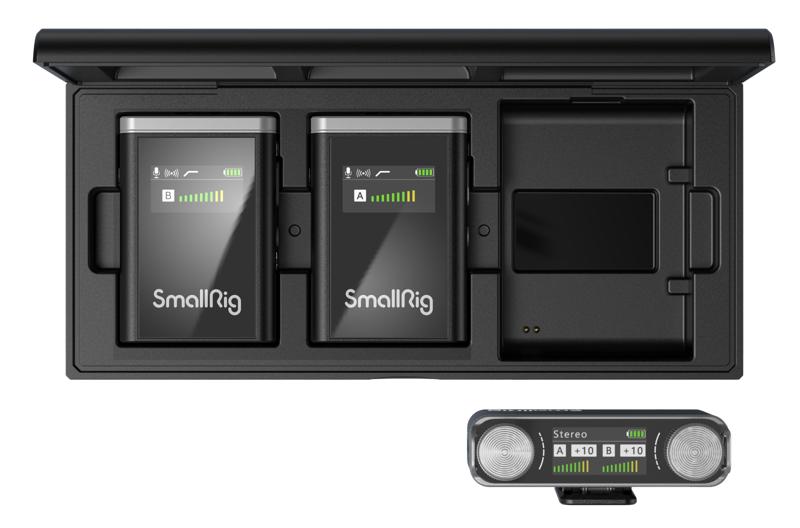 A 2.4G wireless microphone with dual-channel