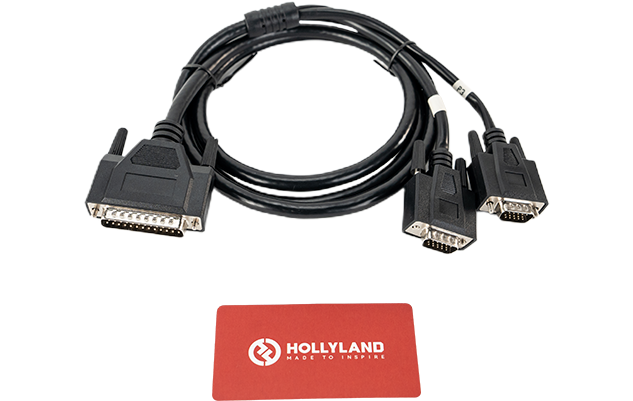 HOLLYLAND HL-TCB10 DB25 Male to Dual HDB15 Male Tally Cable