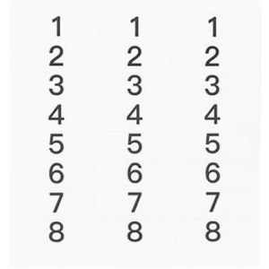 HOLLYLAND HL-NS01 Number Stickers