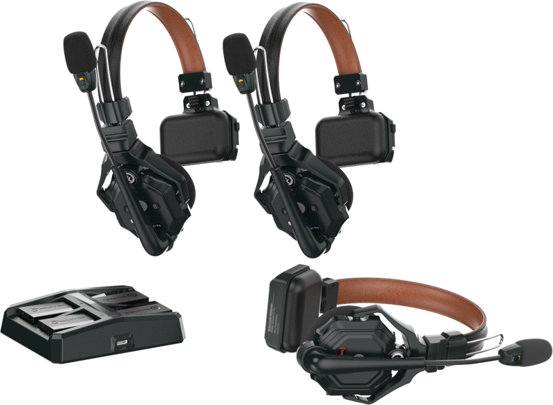 HOLLYLAND Solidcom C1 Pro Wireless Intercom System with 3 ENC headsets