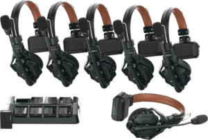 HOLLYLAND Solidcom C1 Pro Wireless Intercom System with 6 ENC headsets
