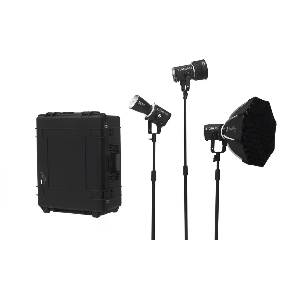 APUTURE Storm 80c 3-light kit