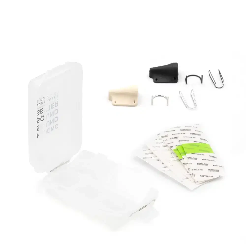 BUBBLEBEE Mic Hiding Starter Kit for Sennheiser ME2-II, black & white