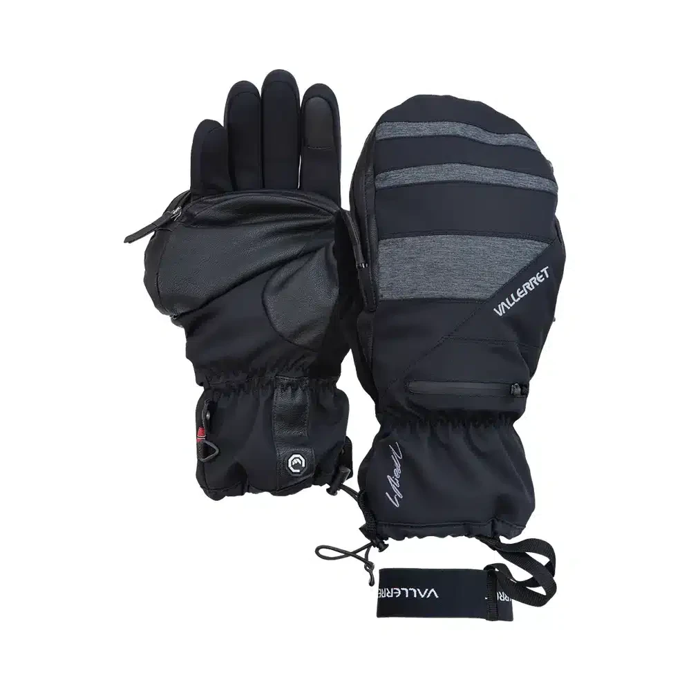 VALLERRET Skadi Zipper Mitt LRS: Black