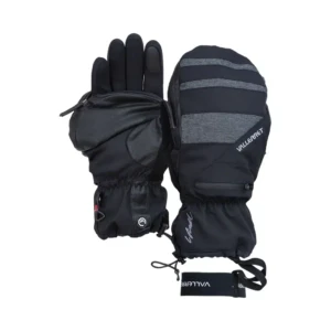 VALLERRET Skadi Zipper Mitt LRS: Black