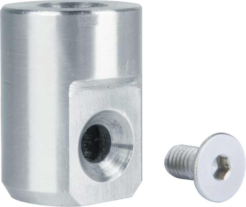 KS-348 / 3/8”-16 FEMALE TIP FOR ROCK’S ARM. Interchangeable stainless steel 3/8”-16 female tip for Rock’s arm can be mounted on each end of the arm to make it compatible with the equipment that comes with 3/8”-16 male threads.